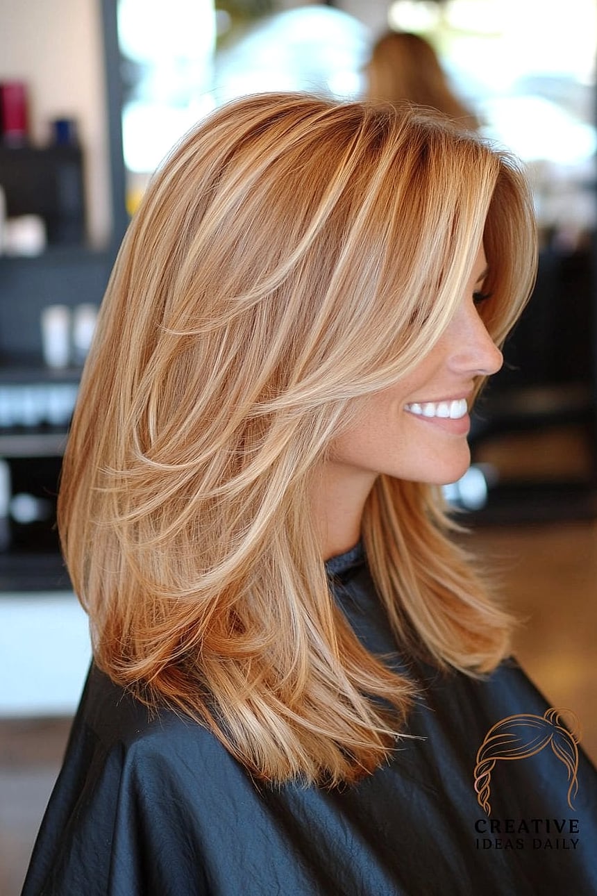 Long Layers With A Middle Part