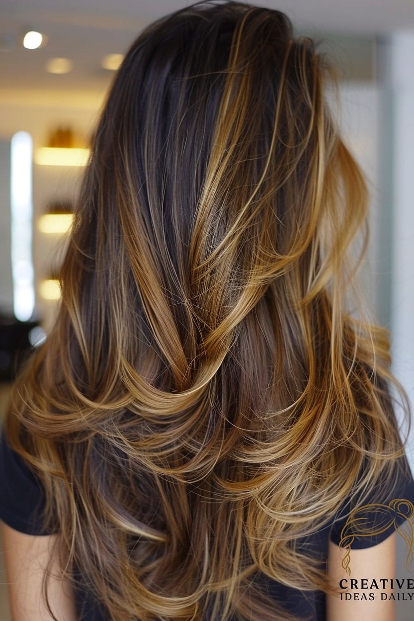 Long Layers With Face Framing For Thick Wavy Hair
