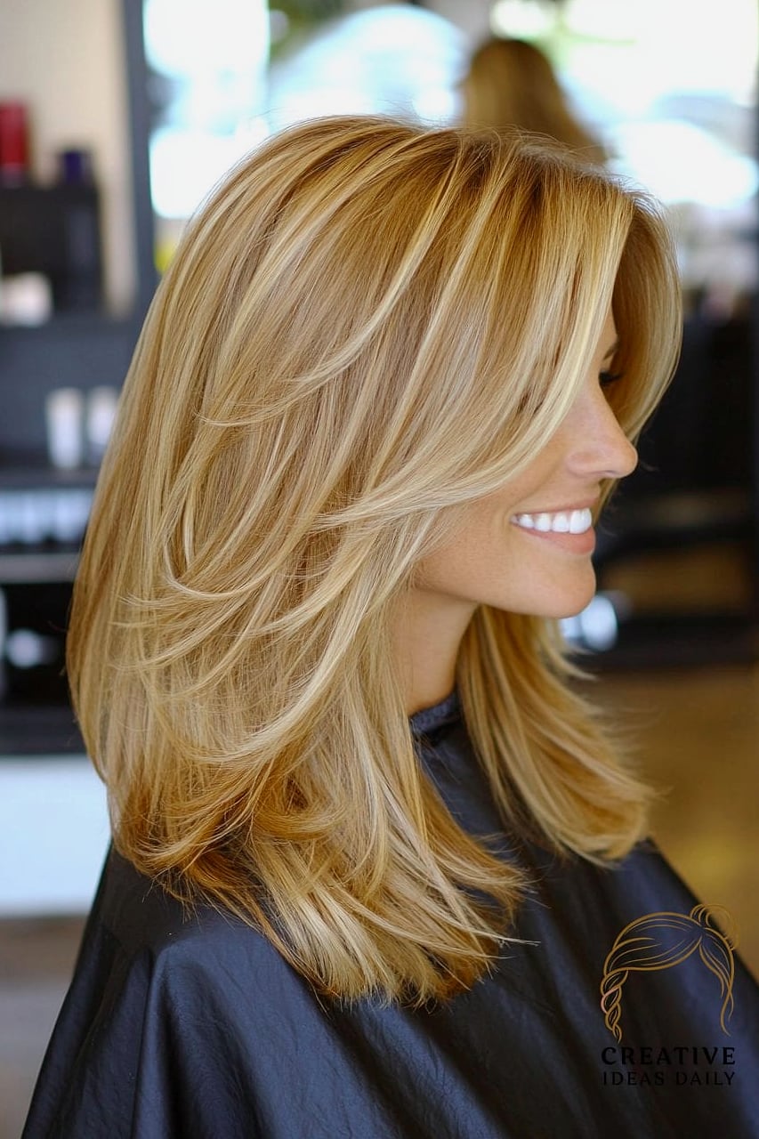 27 Medium Length Hair Ideas Every Woman Needs to See 21 Long Layers With Center Part