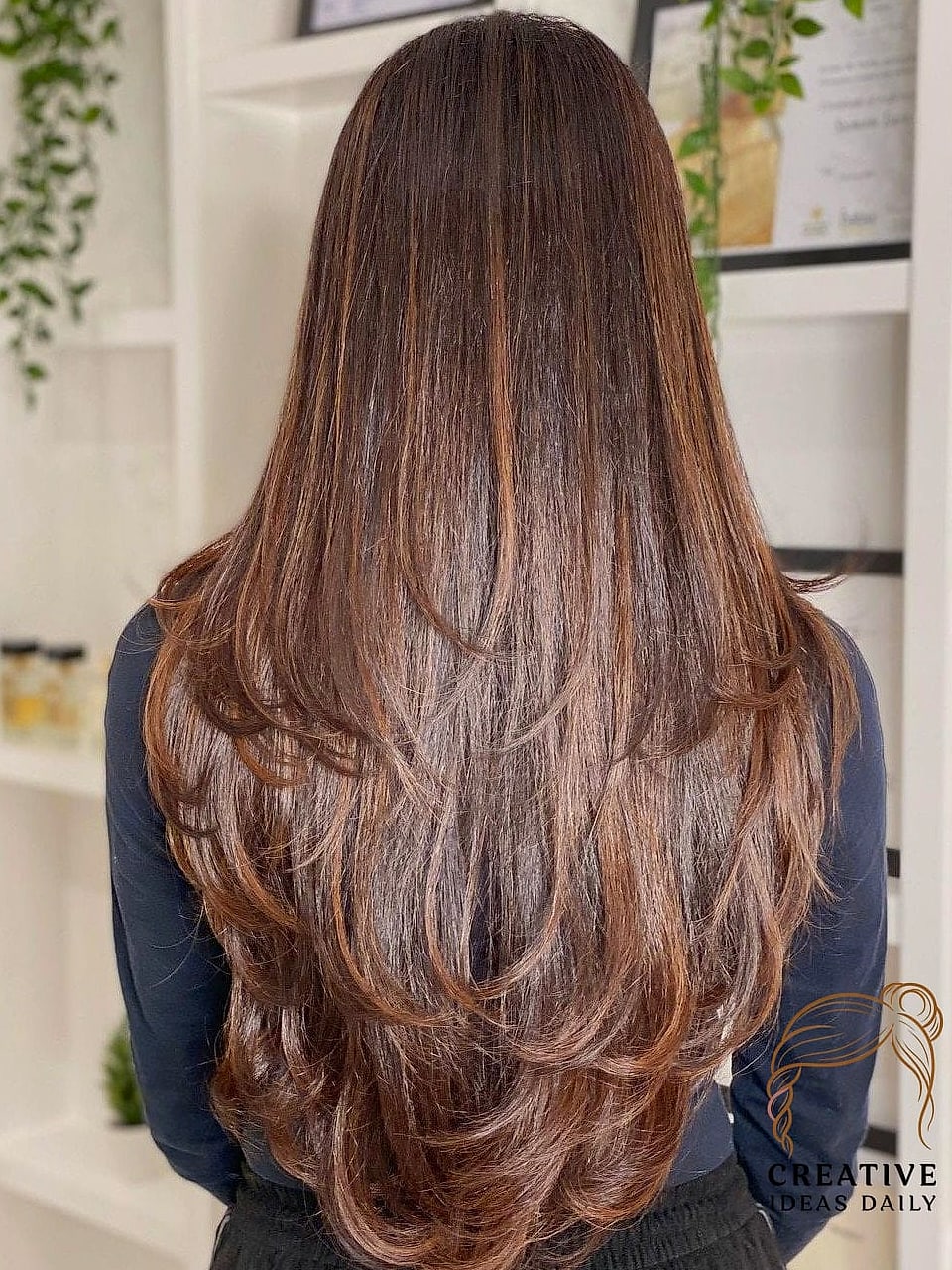 Long Layers with Curly Texture