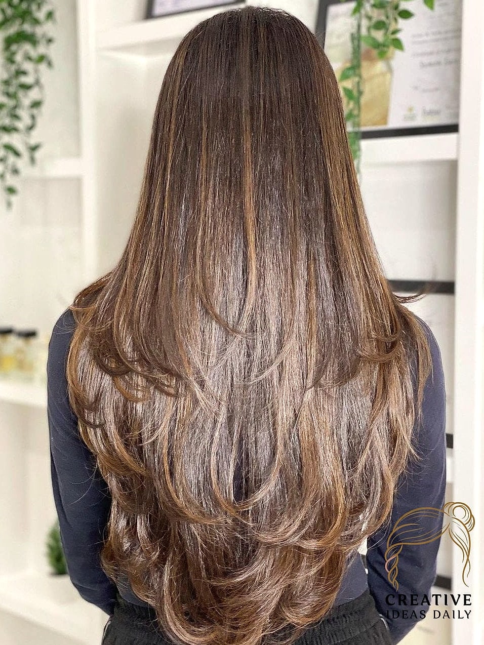 Long Layers with Extra Texture for Fine Hair