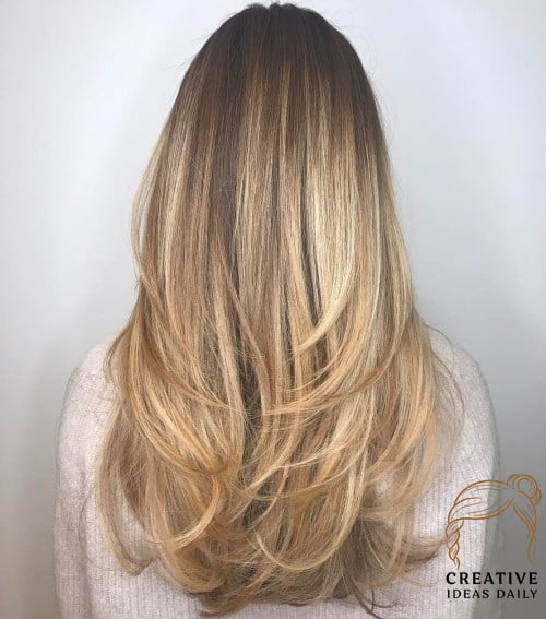 Long Locks with Angled Swoopy Pieces