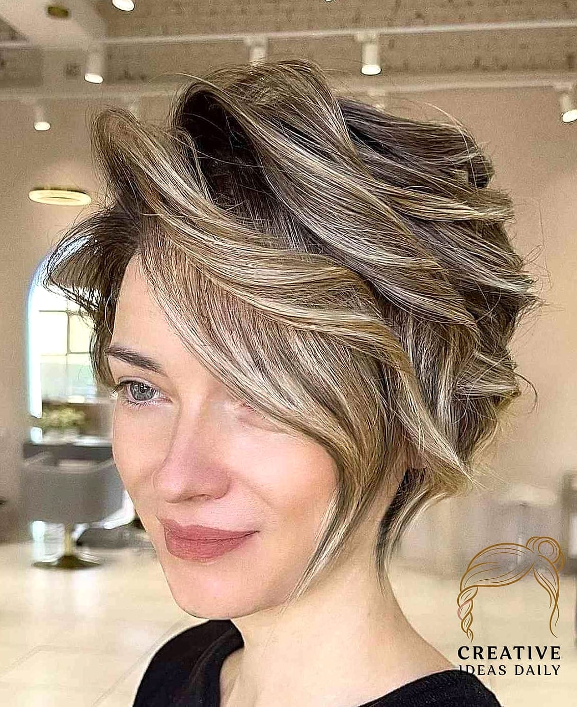 24 Long Pixie Cut Ideas That Are Absolutely Stunning 14 Long Pixie with Balayage Highlights