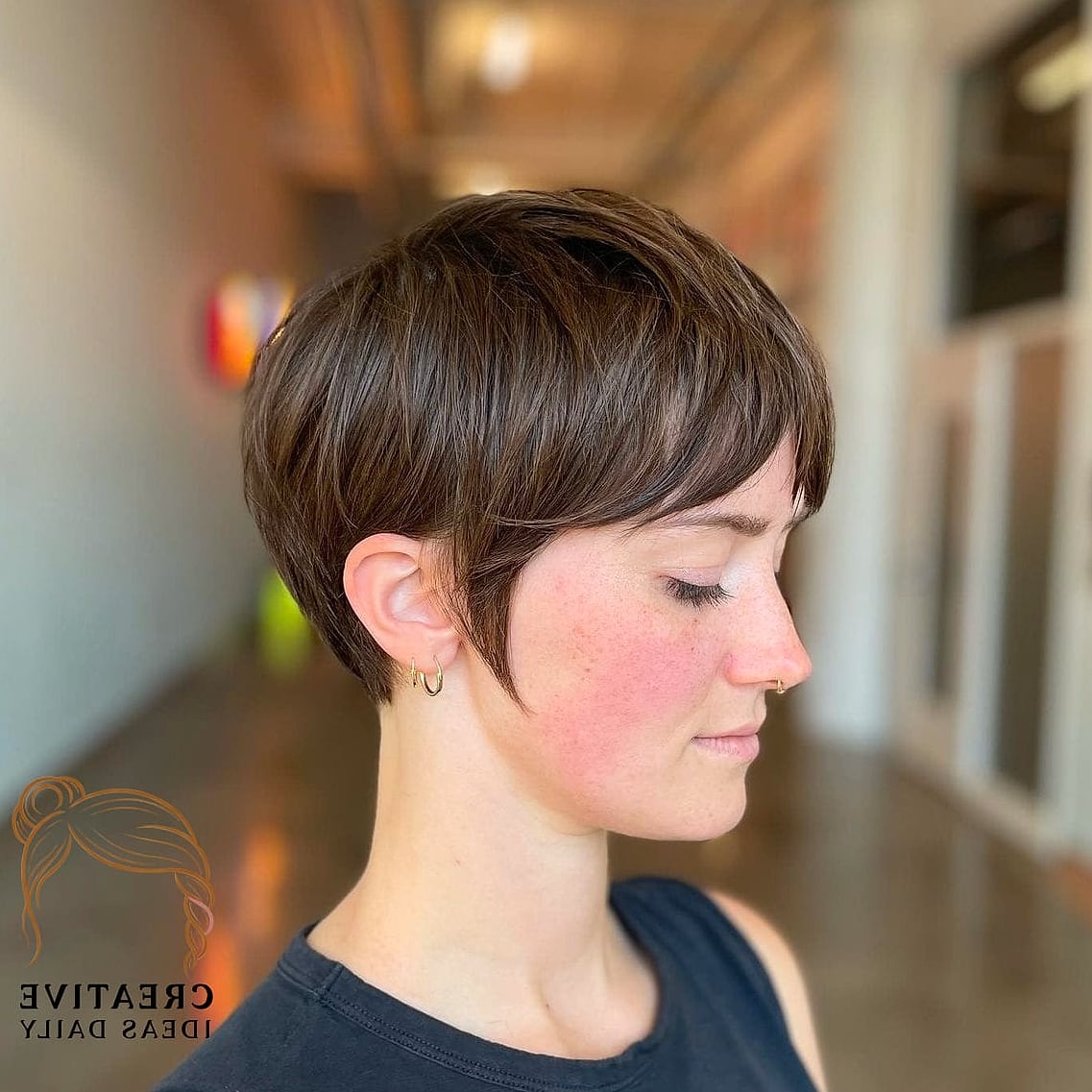 24 Long Pixie Cut Ideas That Are Absolutely Stunning 16 Long Pixie with Micro Bangs
