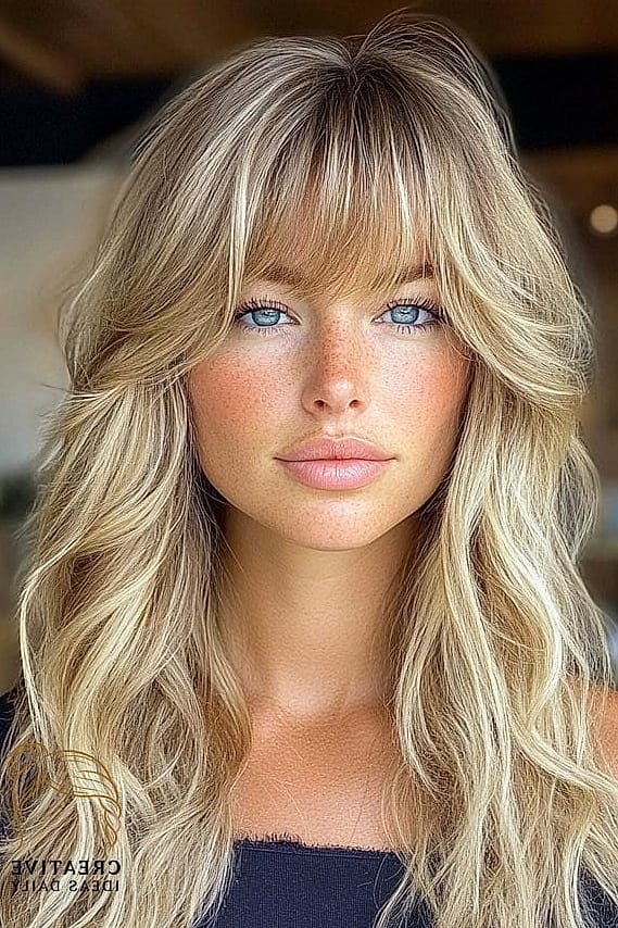 Long Shag With Bronde Balayage