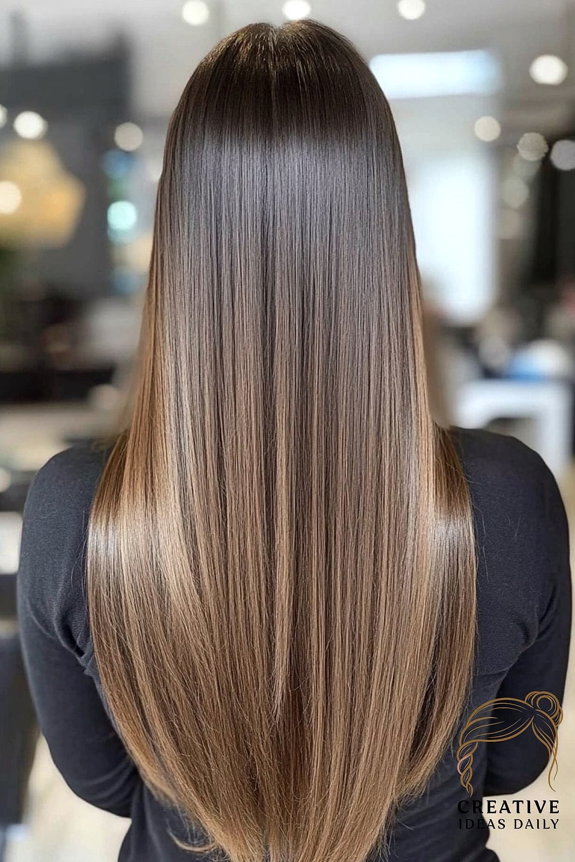 Long Straight Hair With Side Part
