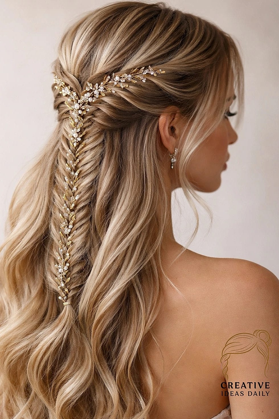 Loose Fishtail Half-Up