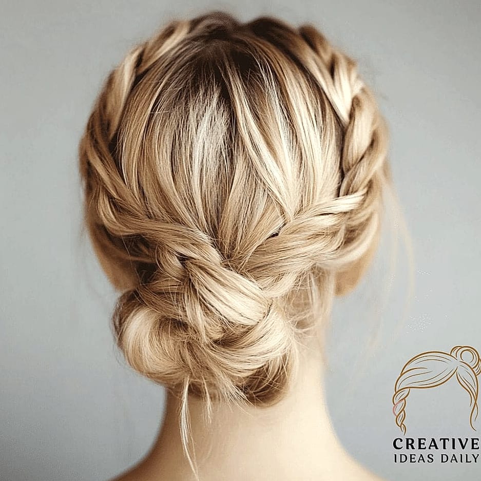 Low Braided Ponytail