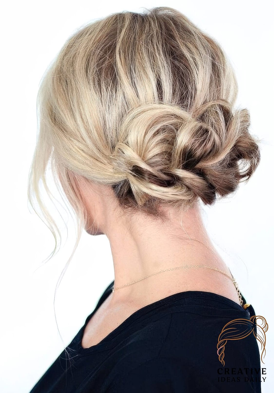21 Updos For Long Hair Ideas That Are Trending Right Now 18 Low Braided Ponytail Updo