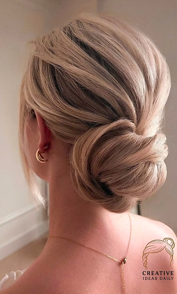 Low Bun with a Bouffant