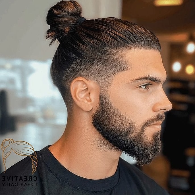 Medium Length Man Bun