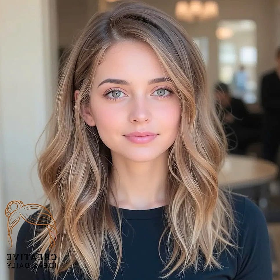 Medium Length with Deep Side Part