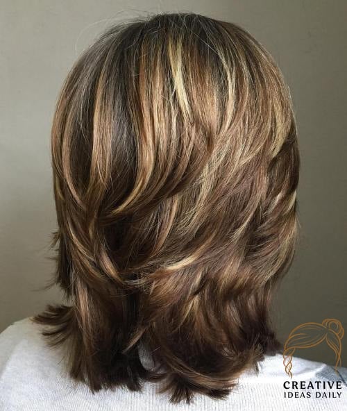 Mid-Length Cut with Short Choppy Layers