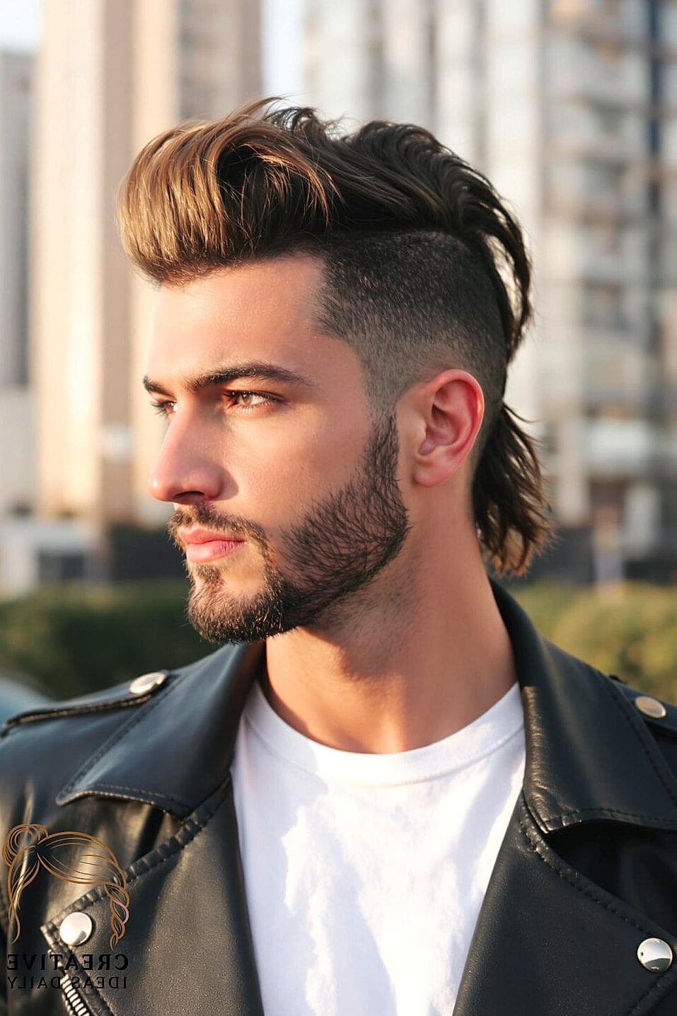 Modern Mullet-Bob Hybrid