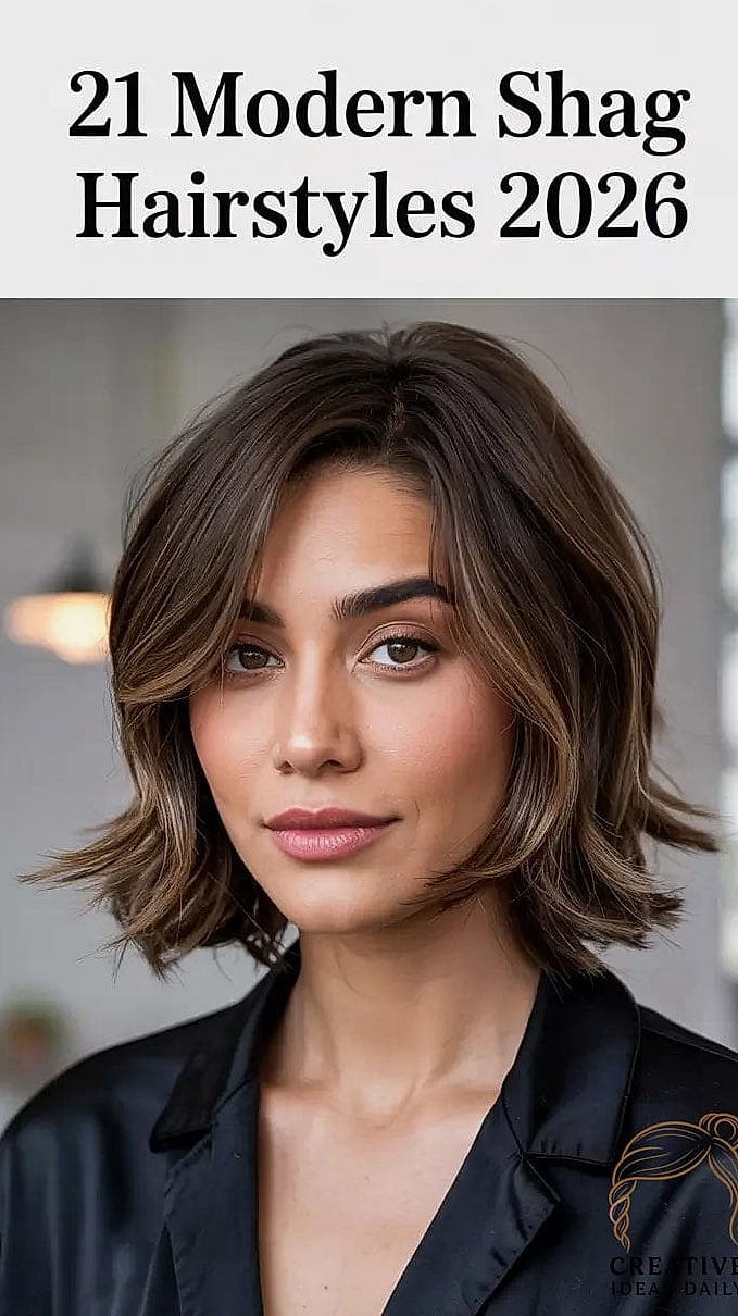 Modern Shag with Bangs