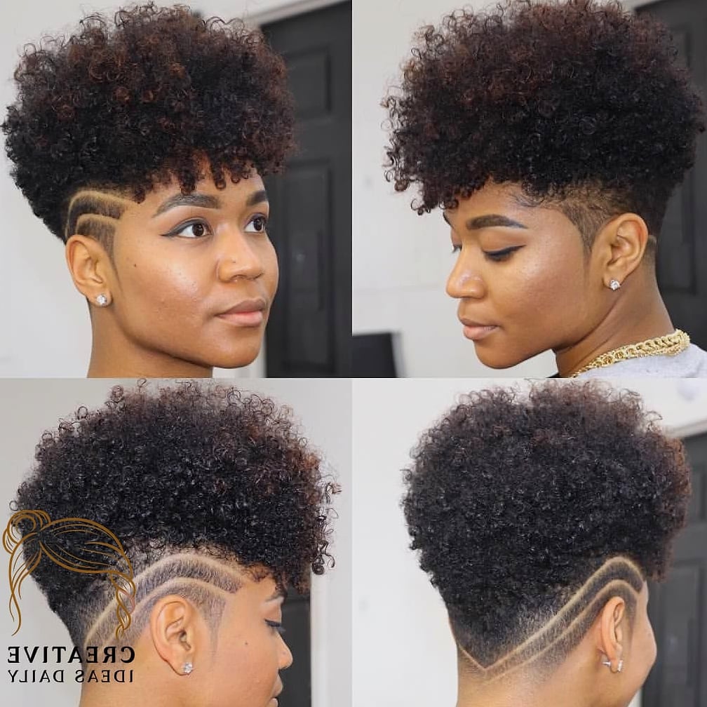 Natural Hair Mohawk Style