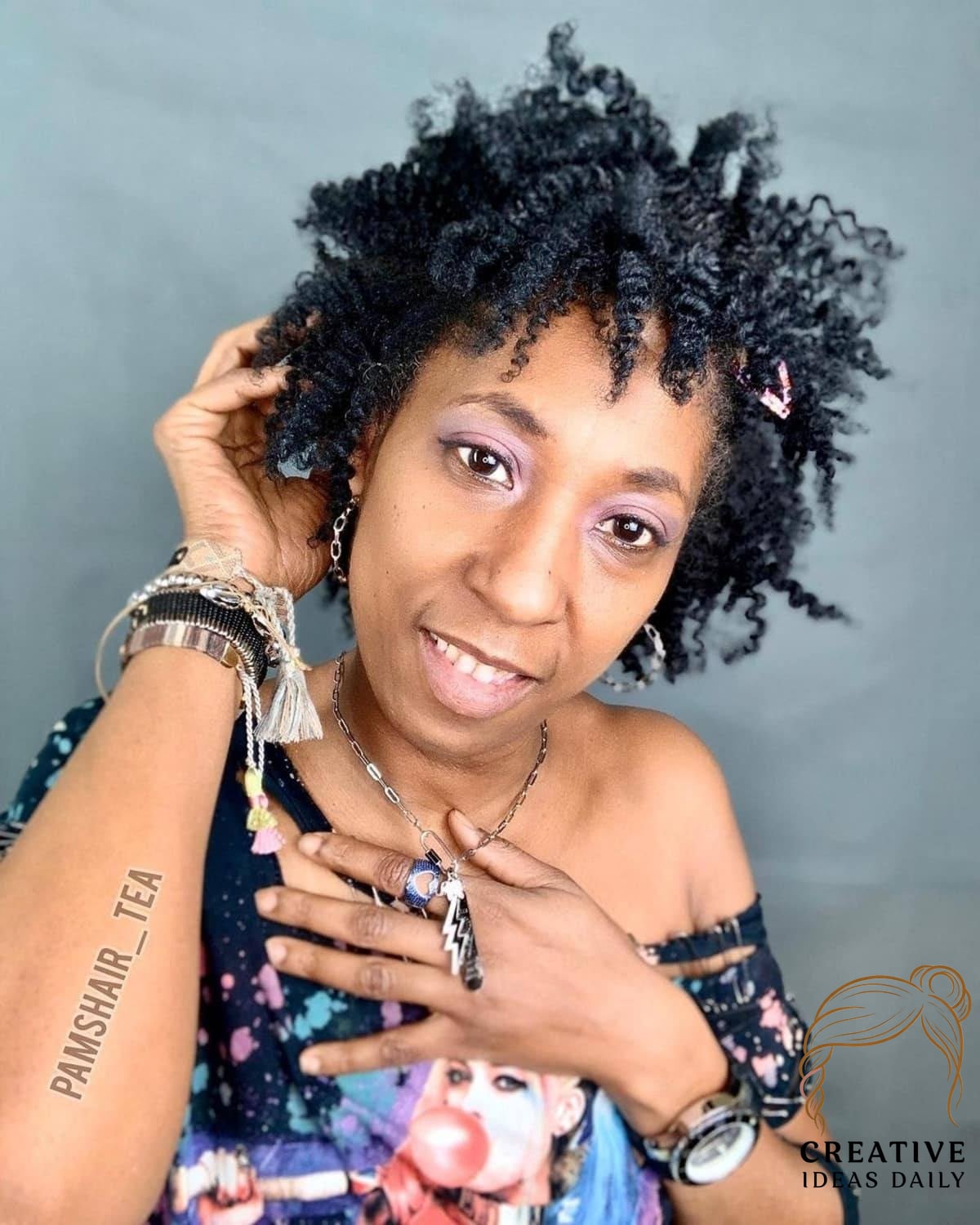 Naturally Coiled Short Hair
