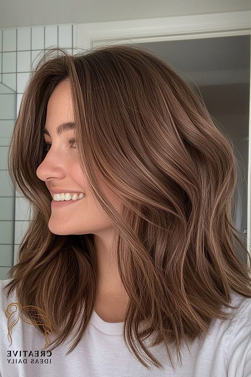 Piecey Layers With Wispy Ends