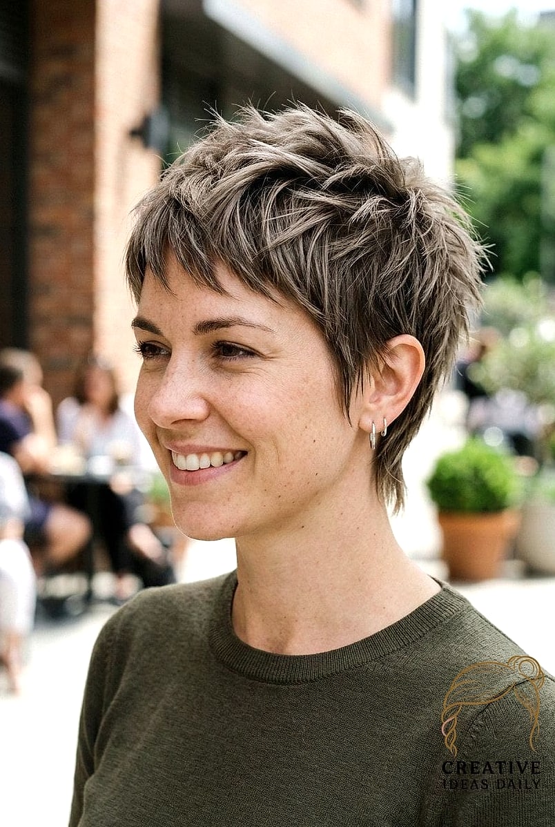 24 Long Pixie Cut Ideas That Are Absolutely Stunning 17 Piecey Pixie with Razored Ends