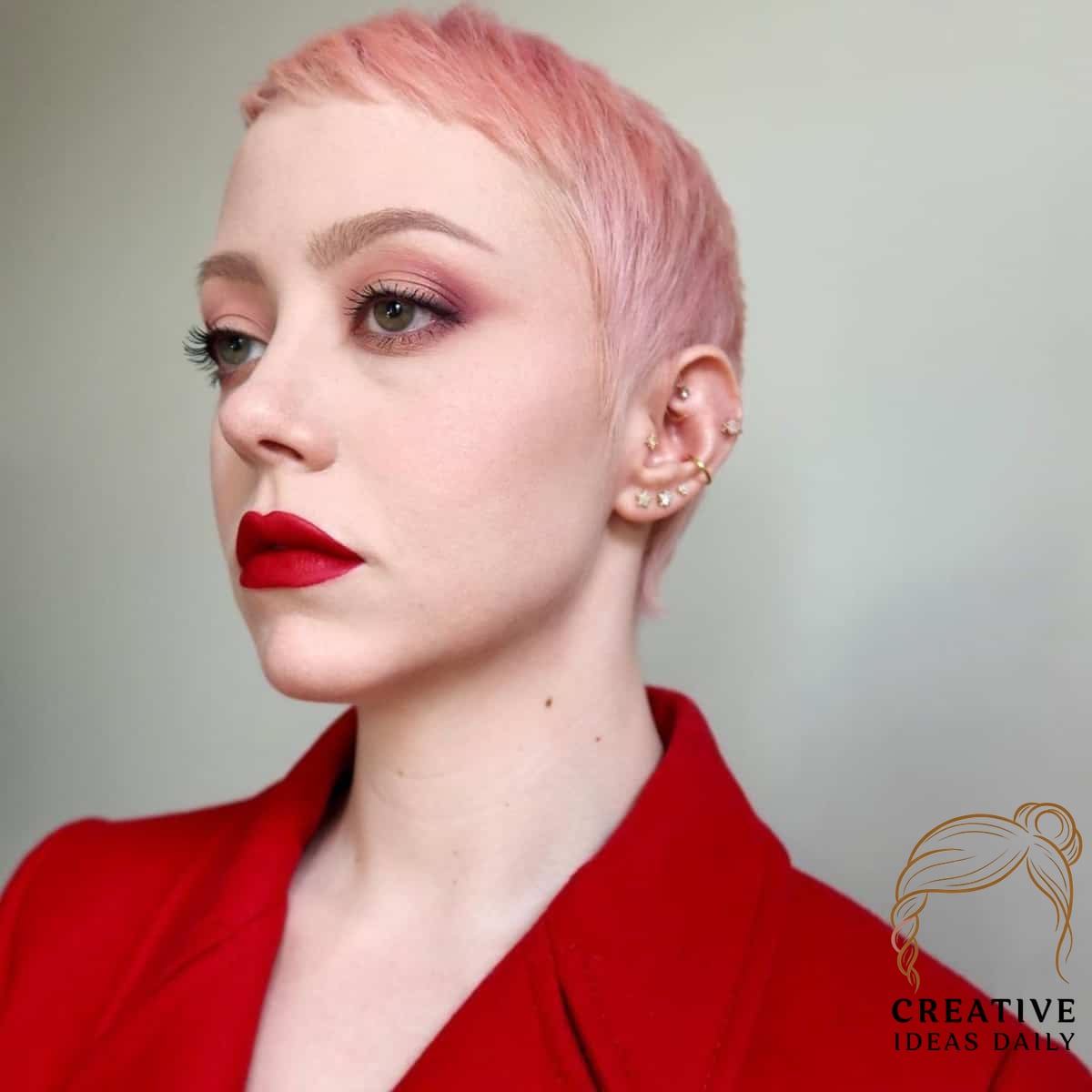 Pink Pixie Haircut