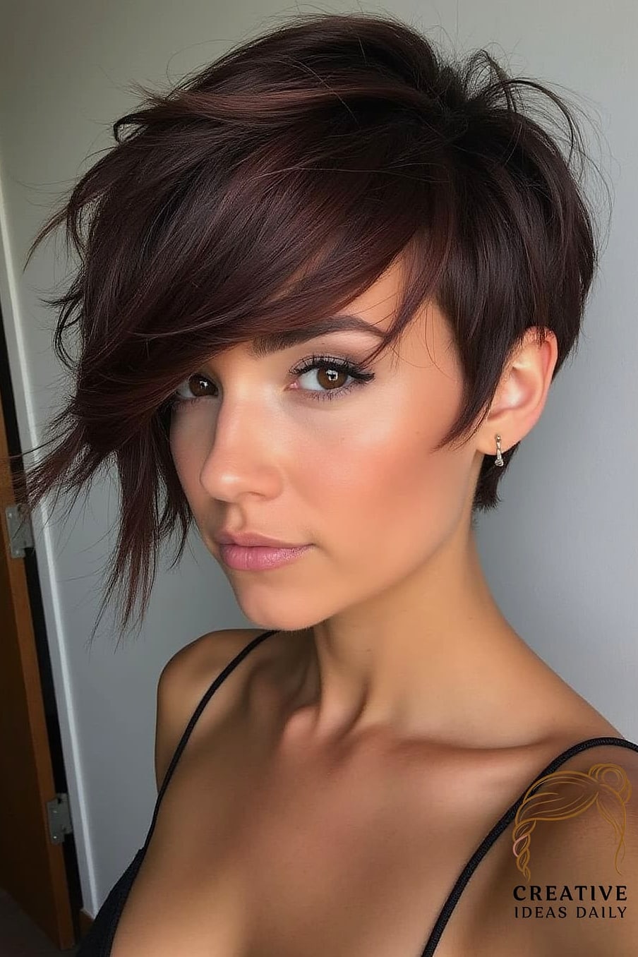Pixie with Long Side Bangs