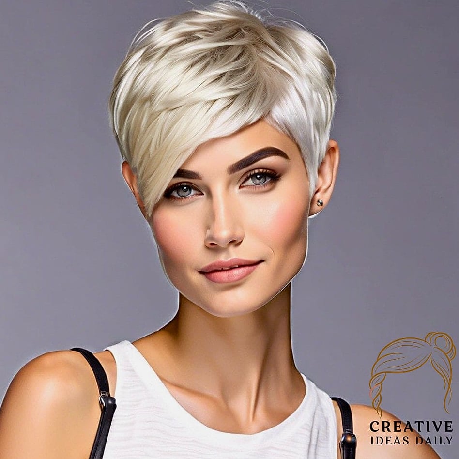 Platinum Blonde Pixie