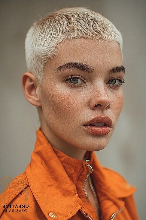 Platinum Buzz Cut