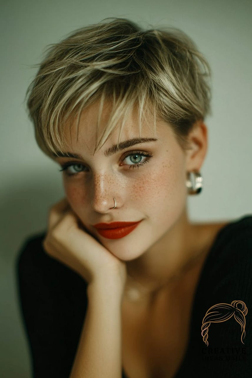 30 90S Pixie Cut Ideas You Need to Try Next 11 Platinum Pixie with Dark Roots