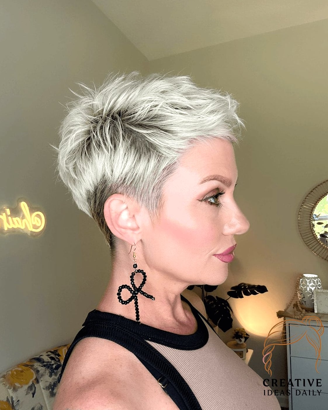 Platinum Spiked Pixie