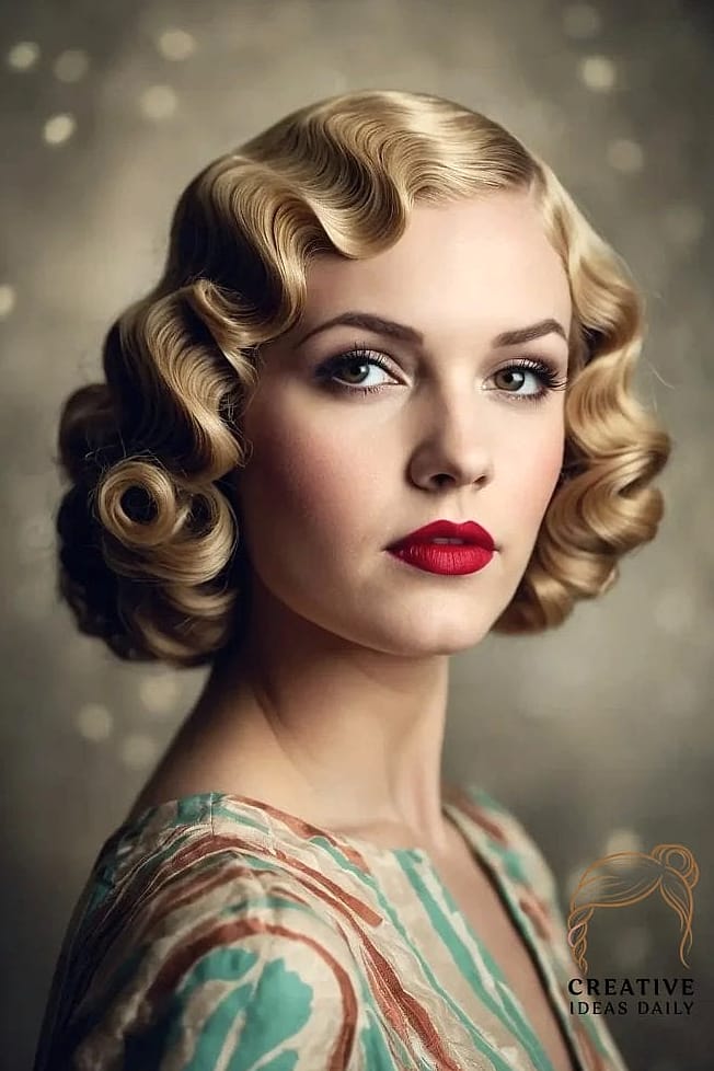 Retro Finger Wave Bob