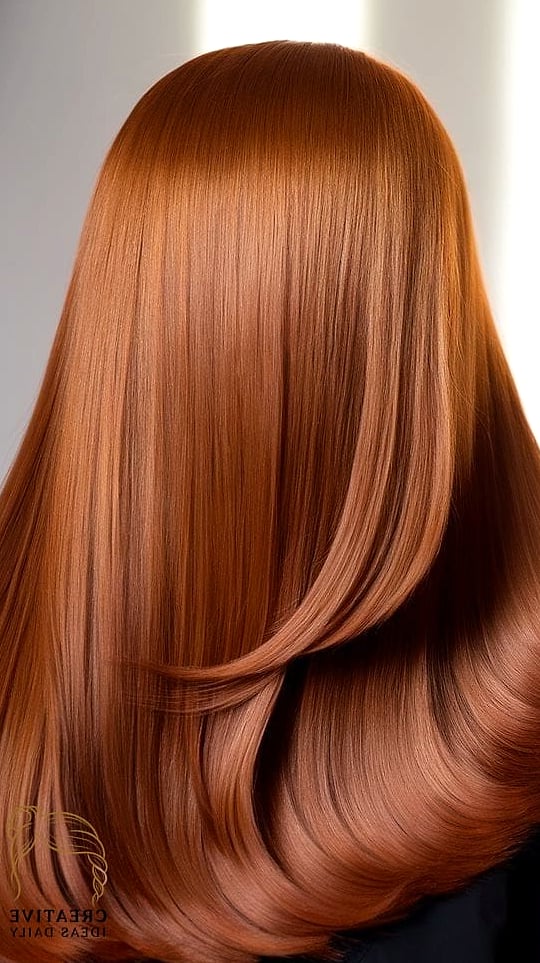 Rich Auburn Straight Hair