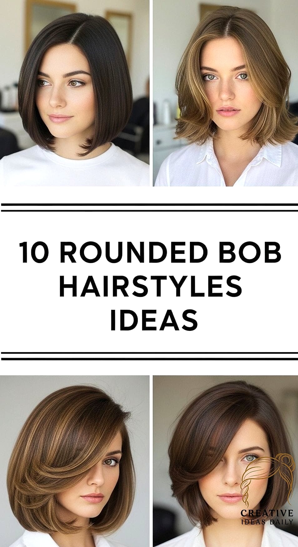 Rounded Bob with a Trench Coat