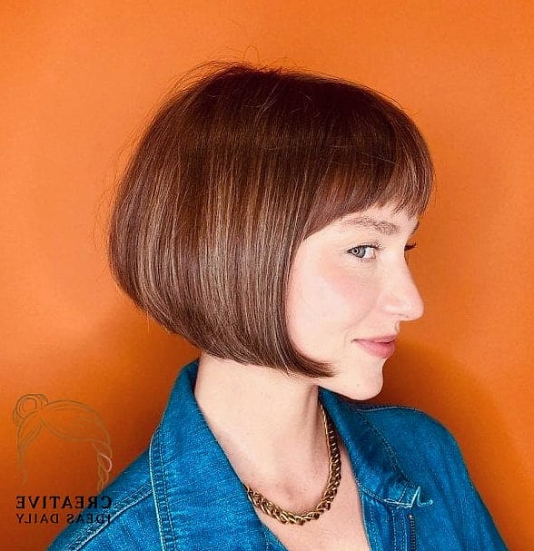 27 Medium Length Hair Ideas Every Woman Needs to See 8 Rounded Bob With Subtle Layers