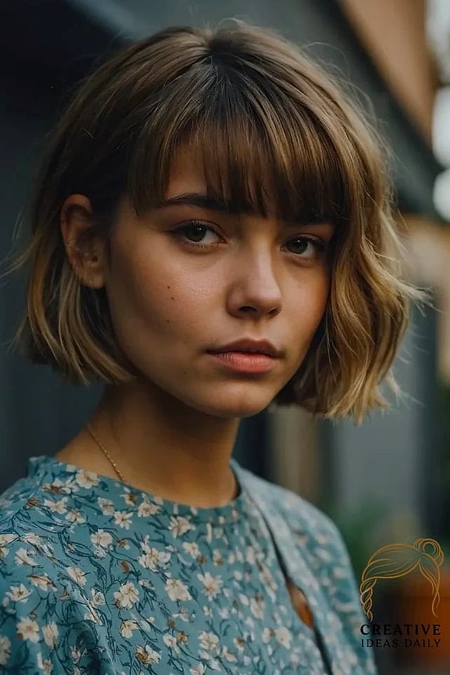 Rounded Crop for Thick Hair