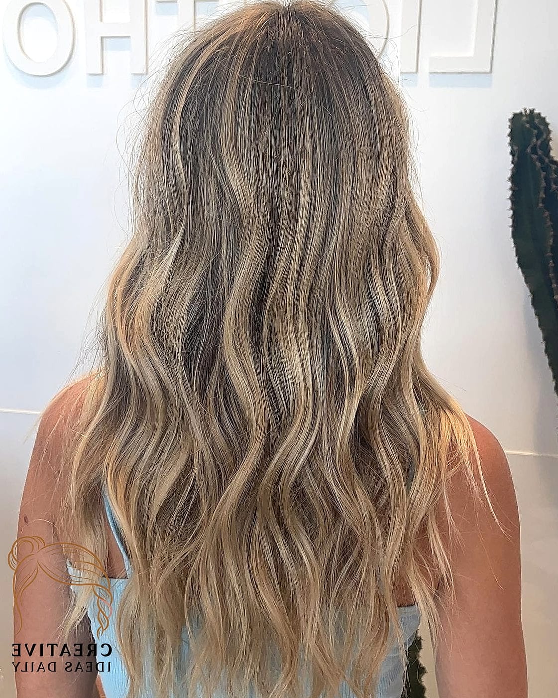 Sandy Blonde Textured Bob
