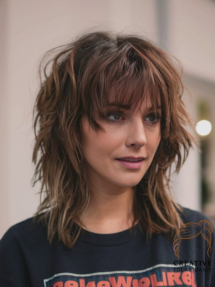 Shaggy Layers With Balayage