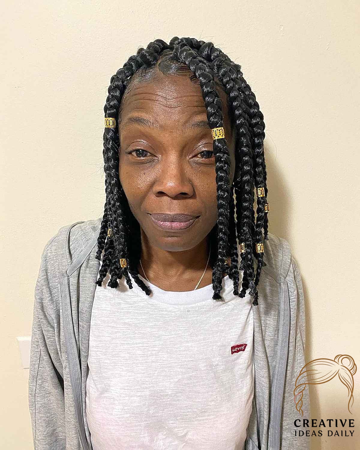 Short Box Braids for Natural Hair