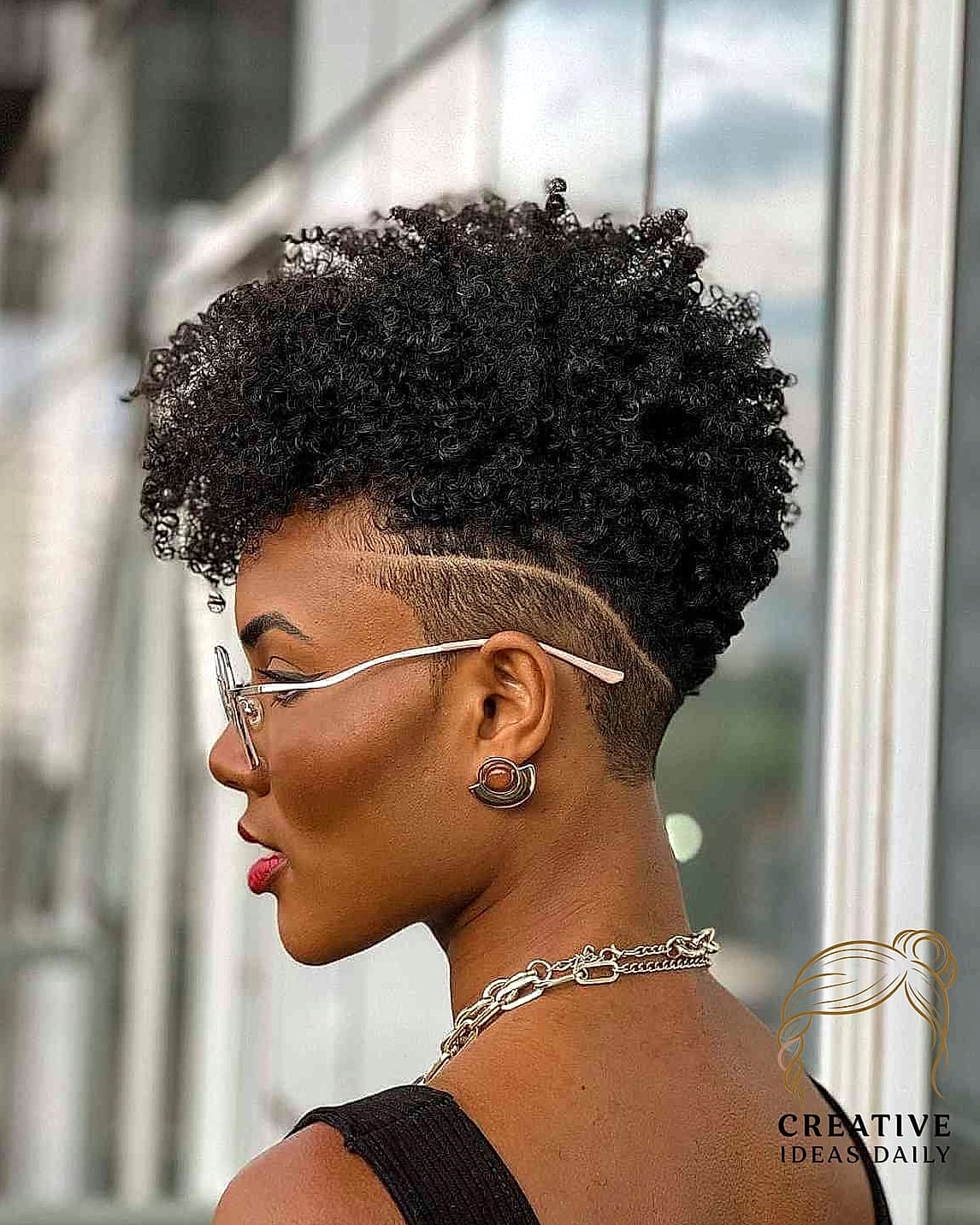 Short Layered Natural Hair