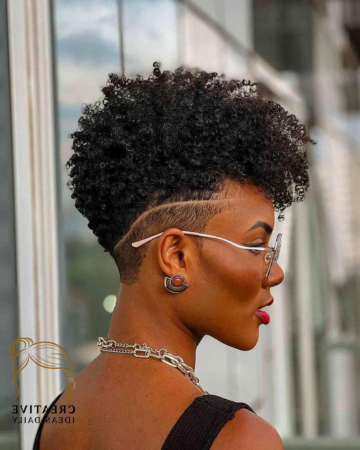 Short Natural Hair Bantu Knot Out
