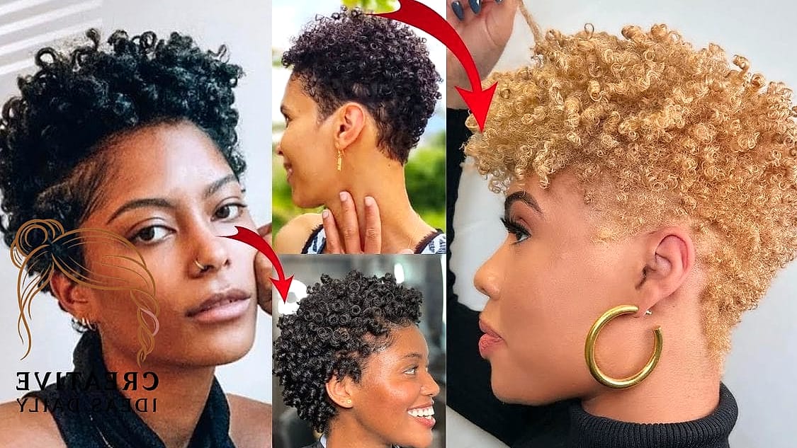 Short Natural Curls with Balayage