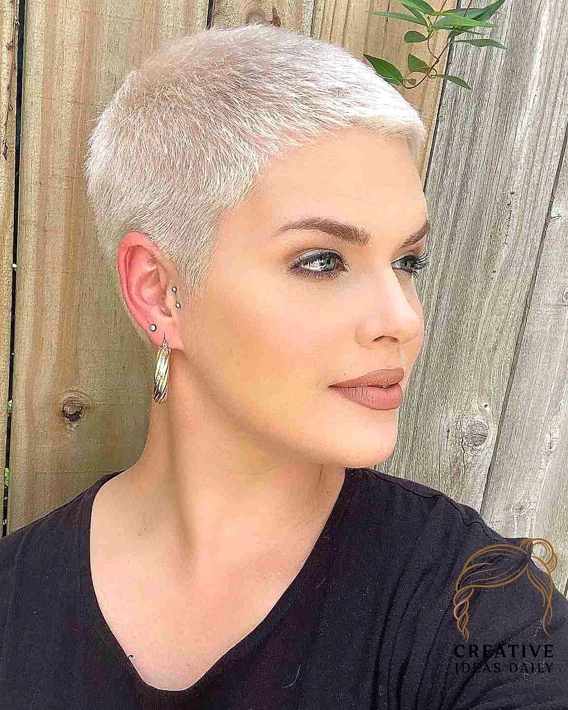 Short Pixie with Long Side Bangs
