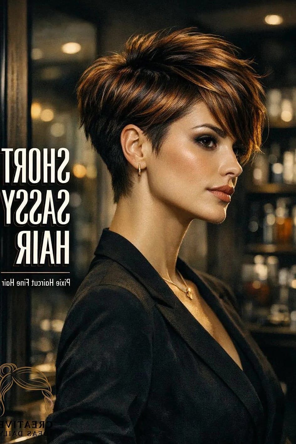 Short and Sassy Cut with Vibrant Color
