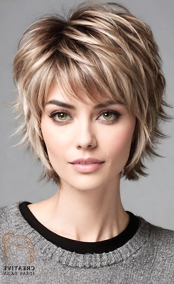 Short Shag with Bold Fringe