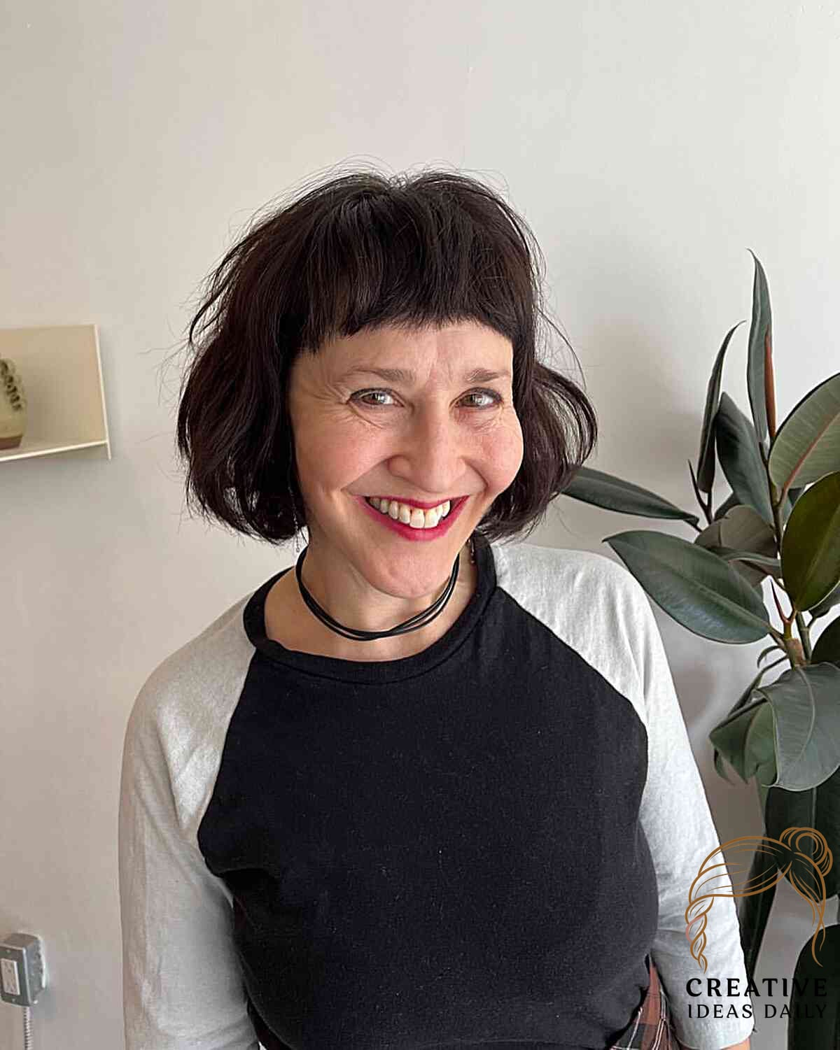 Short Stacked Bob for Women Over 50
