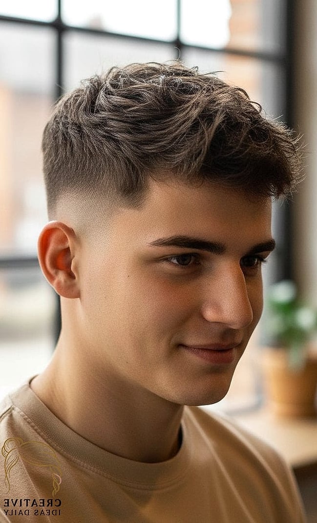Short Textured Caesar Cut