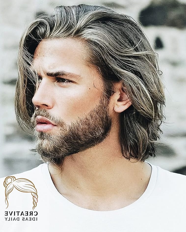 21 Long Hair Styles Men Ideas That Are Trending Right Now 1 Shoulder-Length Layers