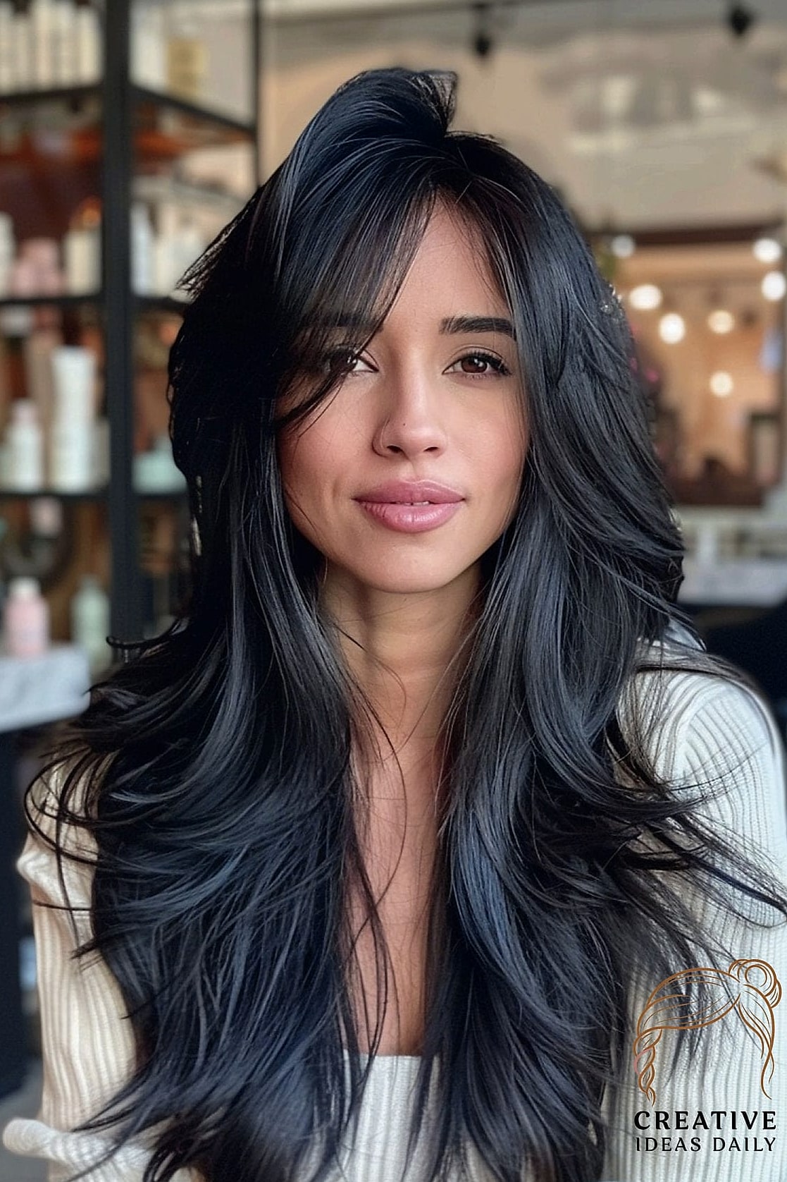 Side-Swept Pixie with a Blazer Dress