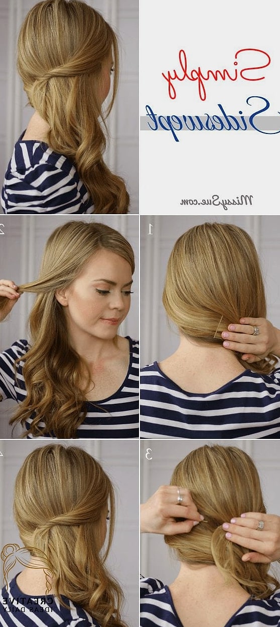 Side Swept Long Hair with Volume