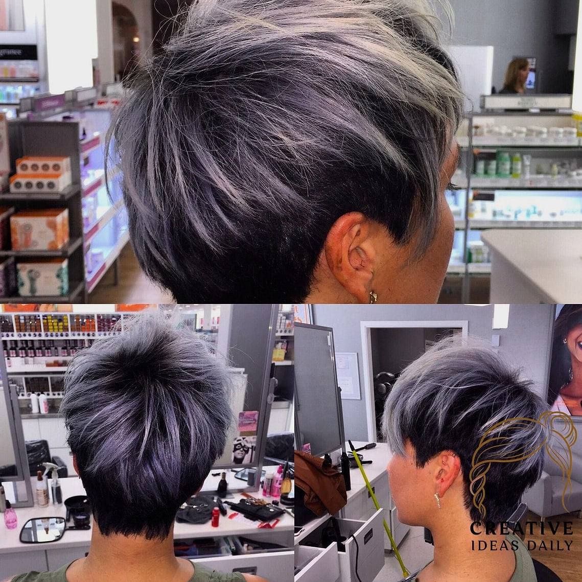 22 Pixie Cut Black Women Ideas Worth Bookmarking Right Now 12 Silver Gray Pixie
