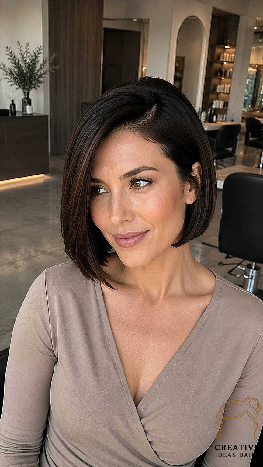 Sleek Blunt Bob